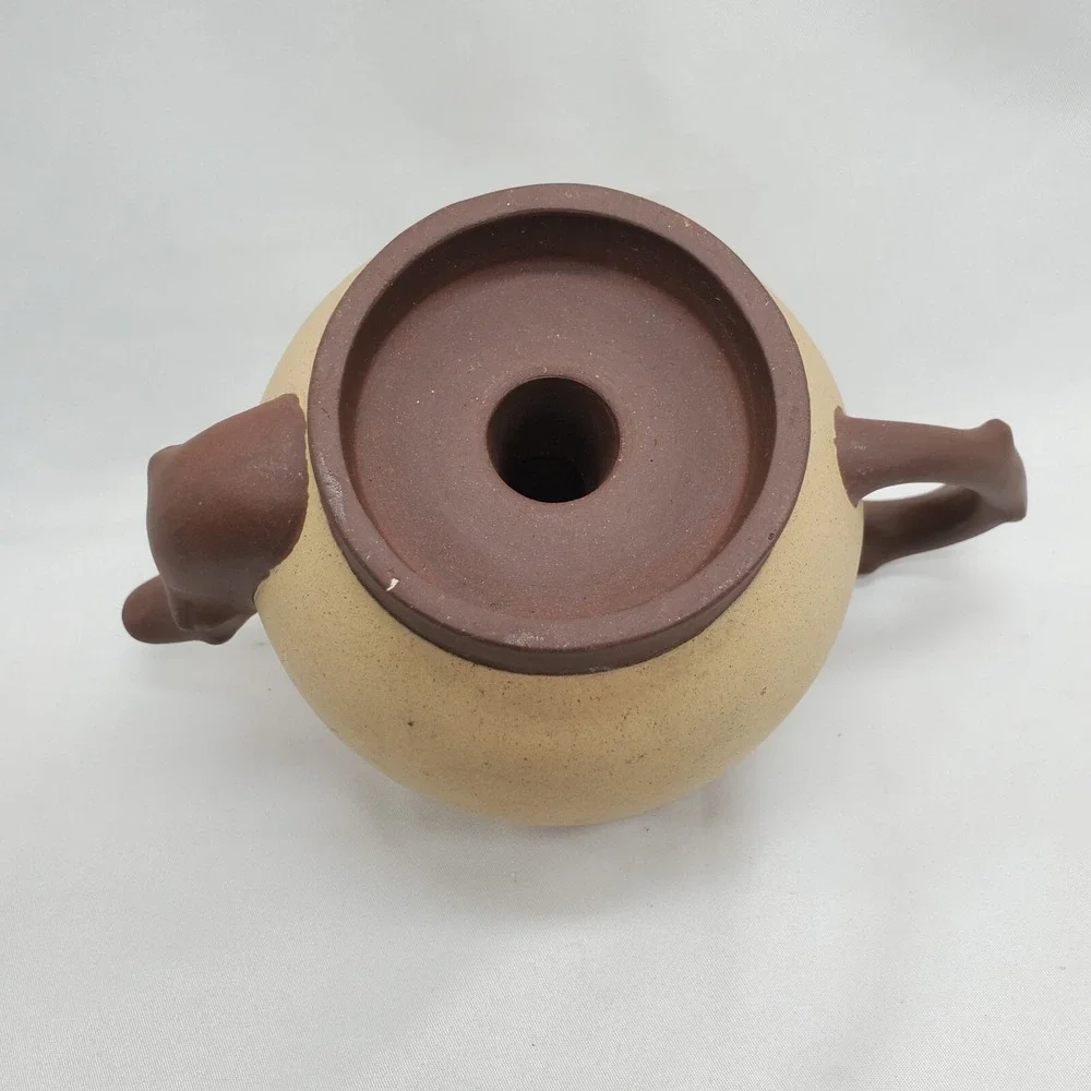 Cadogan Upside-Down Teapot Peach‎ Tree Branch Handle Signed  Stamped